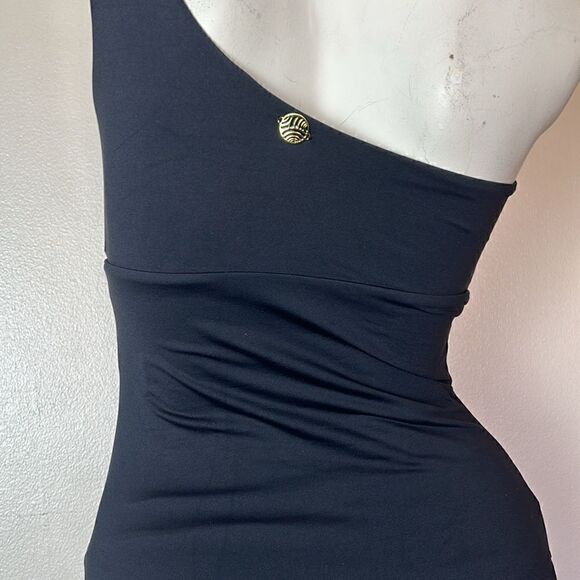 BLUMOSS Maillot black one shoulder LUXURY swimwear bathing suit extra small XS - Picture 6 of 9